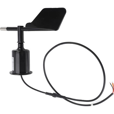 Anemómetro de alta precisión con sensor de dirección del viento de 360°, alimentación de 5 V CC, fabricado en ABS, ideal para jardines e invernaderos. (1/5)