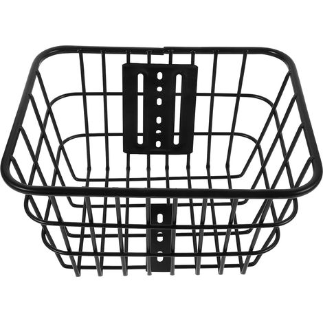 Panier à Vélo en Fer Noir Robuste, Facile à Installer et Stable, pour Usage Extérieur et Transport D'objets sur Vélo D'garçon et Filles (1/5)