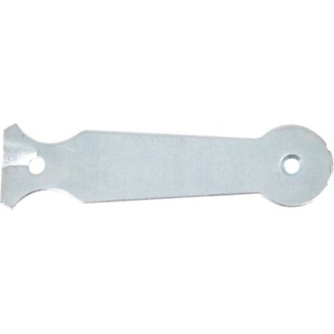 Loqueteau rond TORBEL zingué blanc 120 mm (1/3)