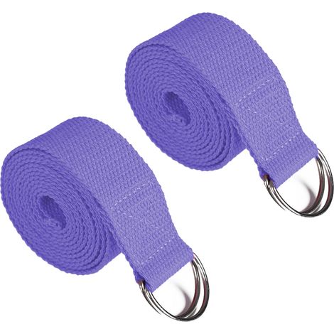 Bande élastique de yoga avec boucle métallique réglable Idéale pour les étirements de yoga et de Pilates