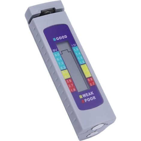 Lntyq Testeur de Batterie numérique, testeur de Batterie numérique avec écran LCD, Petit testeur de Batterie Simple pour Piles 1,5 V (Bouton AA AAA) et 9 V (1/5)