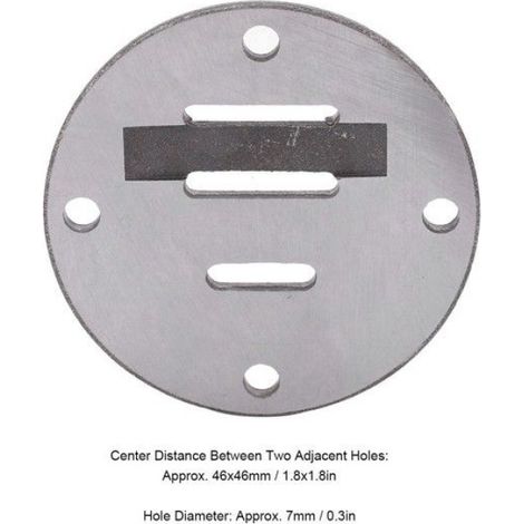 Shipenophy Joint de compresseur d'air Plaque de Soupape 51 Joint 46x46mm Remplacement Accessoires Quincaillerie pour auto eau (1/5)