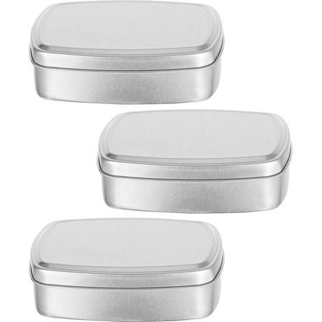 mit 3 leichten und tragbaren Seifendosen aus Aluminium
