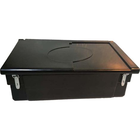 Coffre de jardin 100l avec grenouillères-plast'up rotomoulage (1/4)