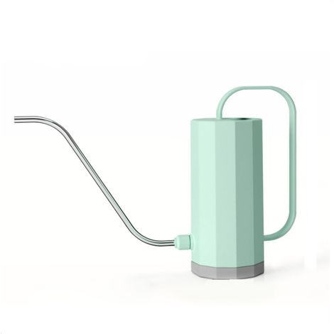 Arrosoir en Acier Inoxydable à Long Bec, Pot d'Arrosage pour Plantes avec Grande Poignée Ergonomique, Vert Menthe pour Jardin (1/5)