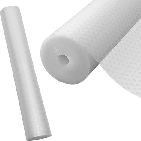 Tapis Fond de Tiroir 30 × 300 cm, Protection Tiroir Cuisine Imperméable, Revêtement de Tiroirs Non-Adhésif, Revêtement de Réfrigérateur Transparent Découpable, pour Tiroirs, Placard (1/5)