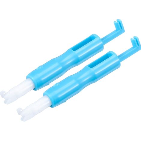 2 Enfile-aiguille, métal et plastique, 7,5 cm, pour machine à coudre, aide à l'enfilage (1/5)