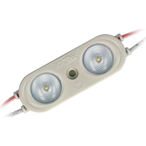 20x 12V DC 2-LED Modul 2W Kaltweiß 190lm SMD 2835 IP65 Wasserdicht 170° Abstrahlwinkel 6221mm für LED Beleuchtung, DIY, Licht Kette