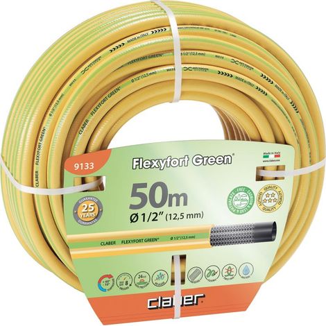 Claber Tubo per Irrigazione Flexyfort Green Ø 1/2" - 50mt