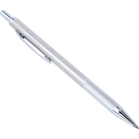 Anreißstift, Keramikmarker, Gravierwerkzeug, Schneidwerkzeug, Spitze aus Wolframstahl für Metall/Glas, Silber (1/5)