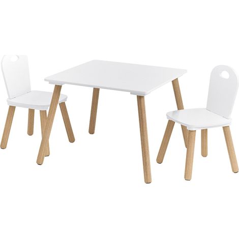 Ensemble de meubles pour enfants Scandi – 2 chaises et table – Panneaux MDF de qualité – Dimensions adaptées aux enfants – Zeller (1/7)