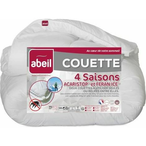 ABEIL Couette 4 Saisons ANTI-ACARIENS 240x260cm (1/3)