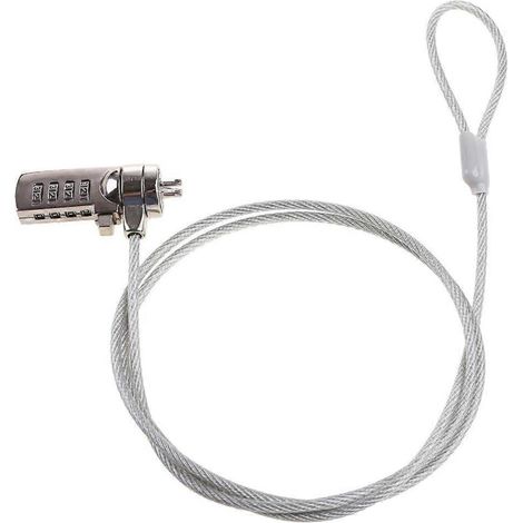 Chaîne de sécurité à combinaison à 4 chiffres pour ordinateur portable (1/5)