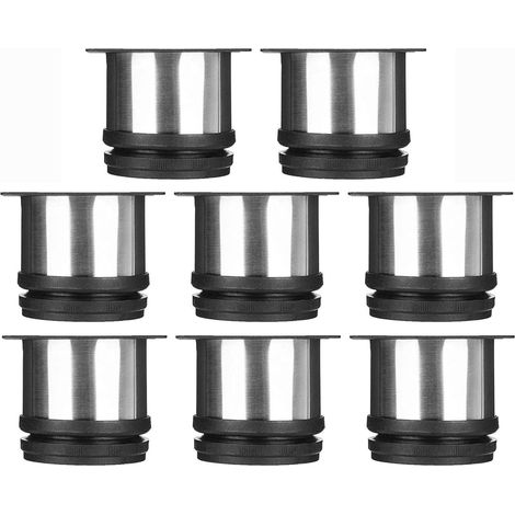 Lot de 8 pieds de meuble, pieds de cuisine réglables Ø 50 m (1/5)