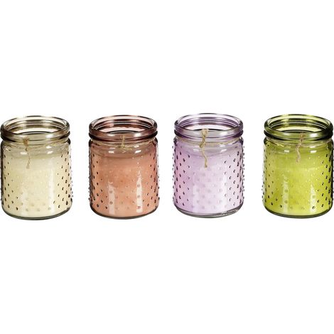 Mica Decorations Citronella  Ø 10 x 12,5 cm im Glas in verschiedenen Farben Duftkerze