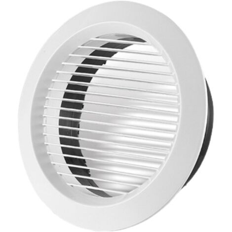 Capuchon de couvercle de tuyau de conduit de sortie de ventilation intérieure circulaire à grille ronde d'aération, ventilateur d'extraction , 125mm