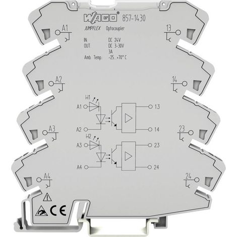 WAGO Relais statique 857-1494 0.1 A Tension de contact (max.): 60 V/DC 1 pc(s) (1/2)