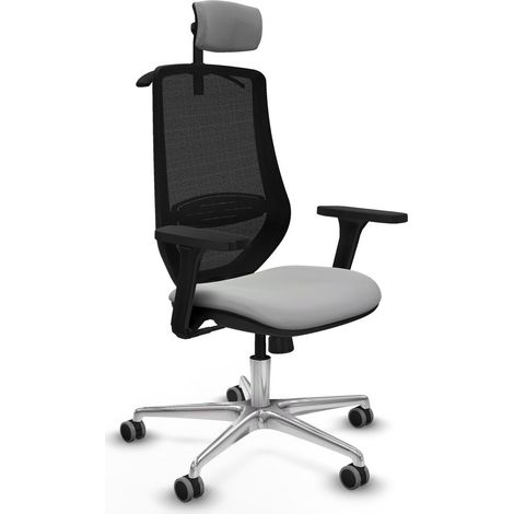 Sedia Ufficio con Poggiatesta Mardos Piqueras y Crespo D086G2H Grigio chiaro (1/5)