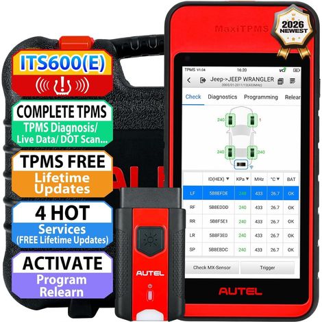 MaxiTPMS ITS600 (E) Strumento completo di programmazione TPMS, 2026 Stesso TPMS di ITS600 Pro, TPMS aggiornato per TS508WF/MK808S-TS/TS900, Funzioni TPMS complete più 4 servizi a caldo (1/5)