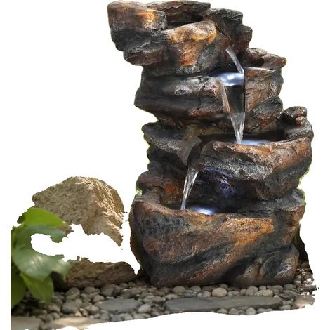 Tischbrunnen, zirkulierendes Wasserspiel, modernes minimalistisches Design, Grau (1/2)