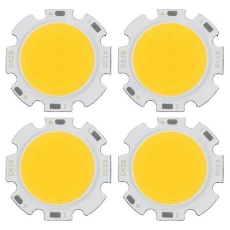 Lot de 4 ampoules LED COB rondes de 5 W, ultra-puissantes, blanc chaud, 15-17 V CC, BHK-AquaForge (1/5)