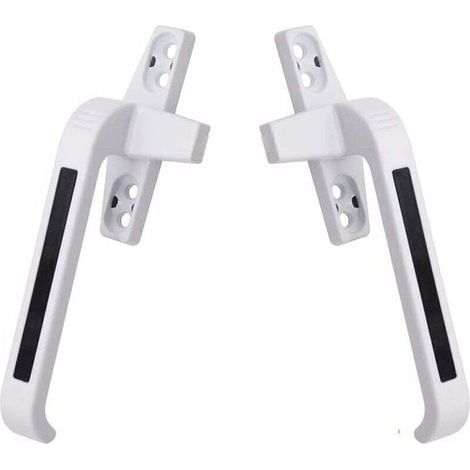 Window handle, window handle is removed and removed for doors with bisagras, aluminum alloy, window cover, corrediza window handle - white, (1/4)