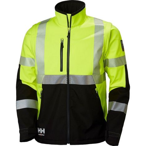 Veste softshell haute visibilité Icu HELLY HANSEN 74272 - Noir / Jaune - XL