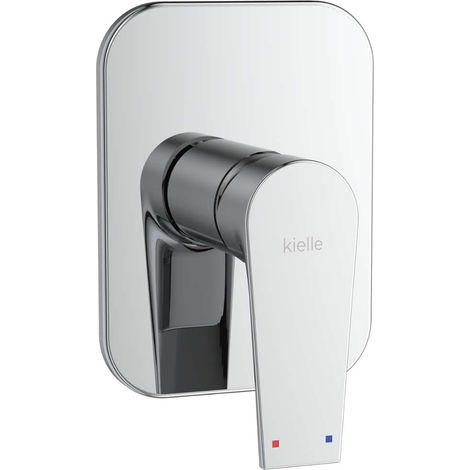 Kielle – Mitigeur de douche encastré 1 sortie – Corps de montage inclus – Finition chrome – Cartouche céramique 35 mm – 10223200