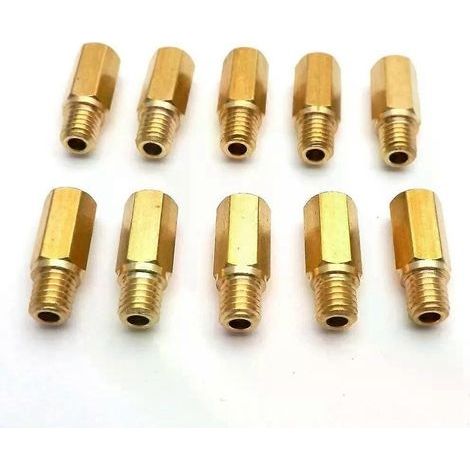 Lot de 10 gicleurs principaux pour carburateur Keihin FCR OKO KOSO PE PWK, tête hexagonale, pour moto. (1/5)