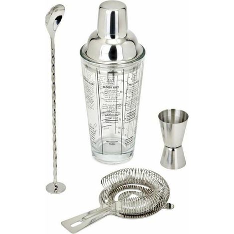 Livoo Cocktail Set Modern Silber 400 ml Mixologie