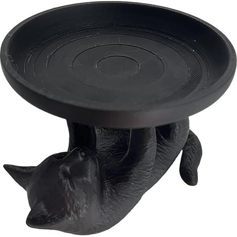 KOWOLL Plat à bijoux décoratif en forme de chat et de lapin, plateau de bureau, présentoir à colliers, accessoire de rangement décoratif, idéal pour le salon et les étudiants. (1/5)