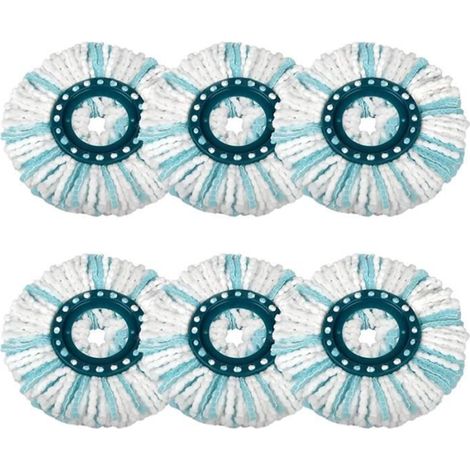 Têtes de rechange pour Leifheit Clean Twist/Clean Twist Disc Mop Ergo vadrouille à disque, vadrouille microfibre pour tous les sols (1/4)