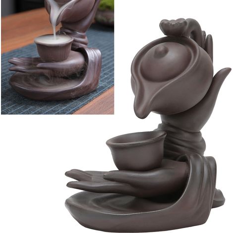 Brûleur d'Encens Cascade Fumée Rétro, Décoration de Table Innovante pour Maison Zen (1/5)