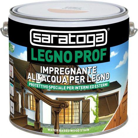 SARATOGA LEGNO PROF VERNICE ACQUA PER LEGNO IMPREGNANTE TURAPORI PROTETTIVO 750ML MOGANO (1/3)