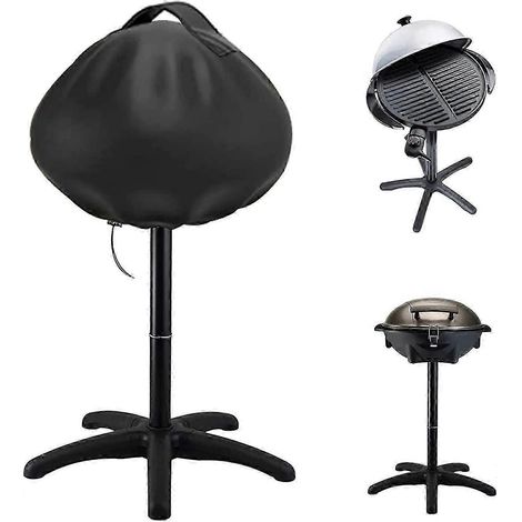 Housse de protection étanche ronde pour barbecue 50x45cm, robuste et résistante, pour une utilisation en extérieur. (1/4)