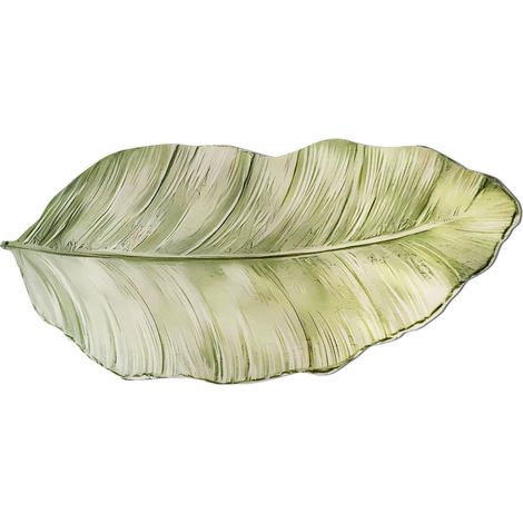 Tapis de Bain Forme Feuille Verte, Tapis Diatomite Ultra-Fin, Sèchage Rapide Antidérapant et Absorbant, 40 x 80 cm, Idéal pour Salle de Bain (1/5)