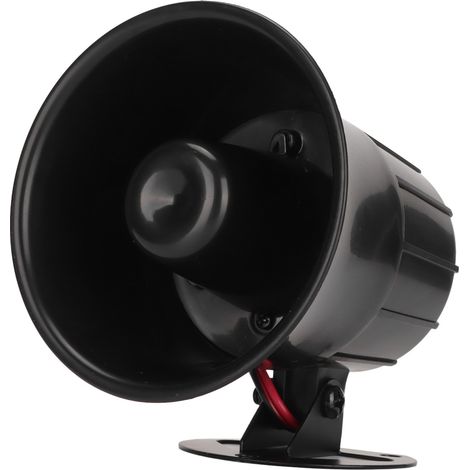 15W Haut-Parleur Haute Puissance DC6-12V Sirène Filaire pour Jardin, Alarme Périmétrique Extérieure (1/5)