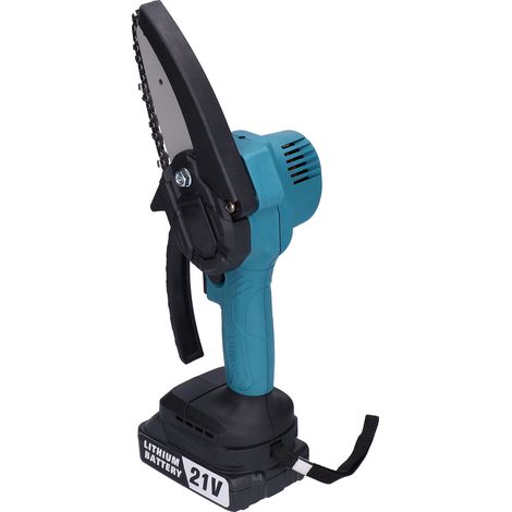 Tronçonneuse à moteur sans balais, adaptée à la coupe d'arbres et aux travaux de jardinage, tronçonneuse électrique de 4 pouces avec interface de batterie MT. (1/5)