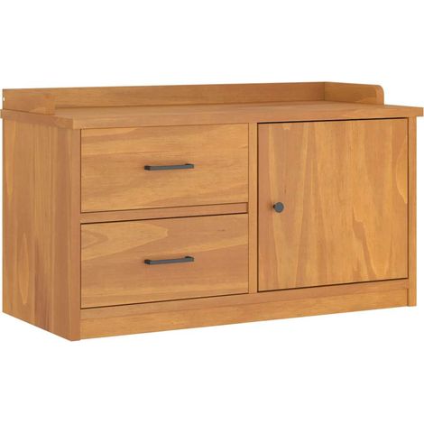 Banc de couloir SANDNES 87x40x50 cm bois de pin massif (1/5)