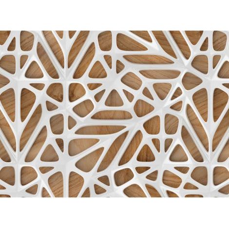 A.S. Creations – Papier peint panoramique marron et blanc – Tapisserie moderne pour salon – Décor mural effet bois – Résistant à la lumière et facile à nettoyer (1/4)
