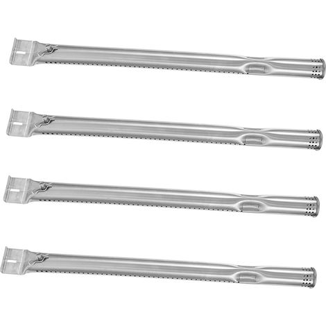 Lot de 4 brûleurs de barbecue - Pièces de rechange - Pour barbecue à gaz - Durable - Installation de votre barbecue comme