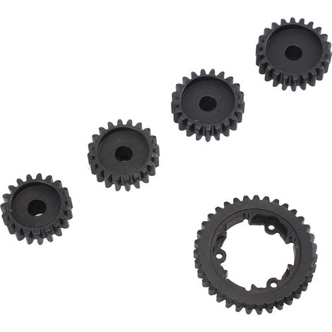 M1.5 Stahl-Stirnradsatz (35T, 19T, 20T, 21T, 22T) für TRAXXAS 1/5 6S und 8S ferngesteuerte Fahrzeuge (Schwarz). (1/4)
