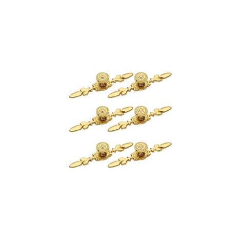 Ede Poignées de meubles Sollbry dorées, lot de 6, bouton de meuble, poignée de porte, poignée de meuble, bouton de porte de cuisine, poignée de meuble vintage, poignée de tiroir de placard, poignées d (1/5)
