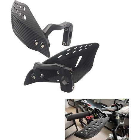 Protectores de manos para motocicleta de 7/8 pulgadas (22 mm), protectores de manillar, escudos para motocicleta, protección contra el viento para manillar de motocross y scooter. (1/4)