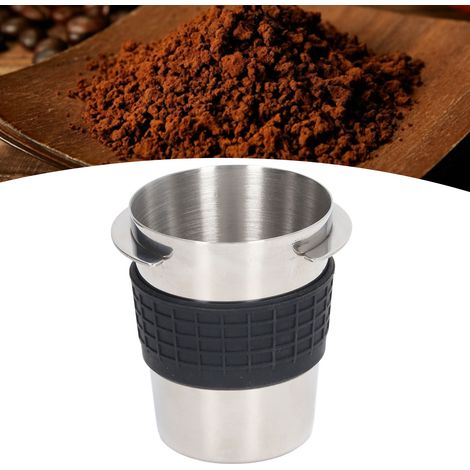 Doseur de Café 58mm en Acier Inoxydable avec Bague en Silicone, Cup de Dosage et Receveur de Poudre pour Machine Café Commericale (1/5)
