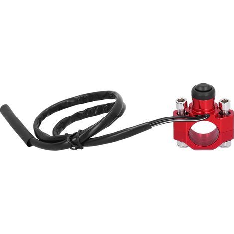Universeller Motorstopp-/Neustartschalter für Motorräder und ATVs mit Montageplatte, geeignet für 7/8-Zoll-Lenker