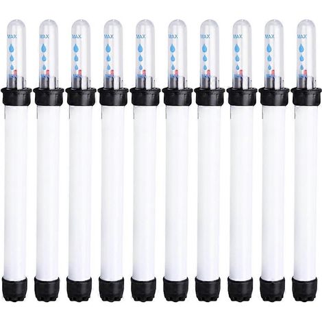 Indicateur de niveau d'eau, lot de 10 indicateurs d'eau pour plantes de 20 cm (7,9 pouces), indicateur d'eau visible pour plantes d'intérieur. (1/5)