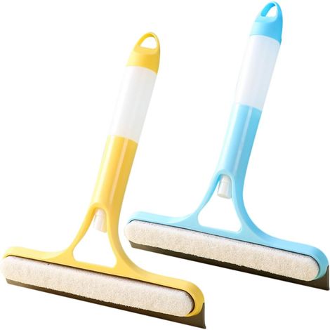 2 raclettes lave-vitres, pulvérisateur, PP/TPR, pour verre (1/5)