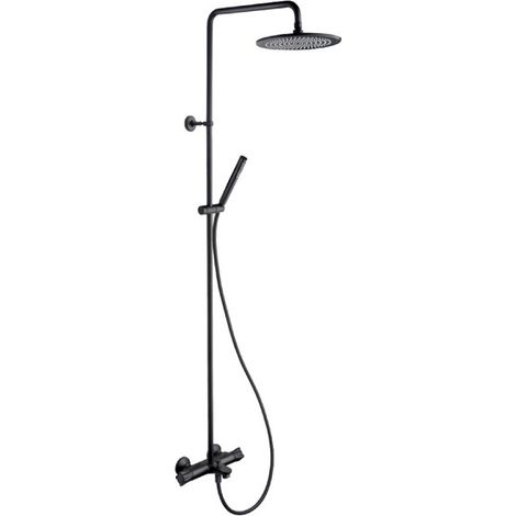 Colonne Bain Douche THETA Thermostatique Blackmat - CRISTINA ONDYNA TE18013 (1/2)