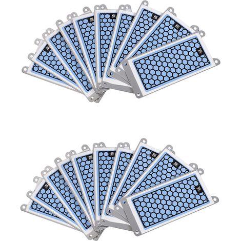 Generador de ozono cerámico portátil de 20 piezas con placas cerámicas dobles integradas, ozonizador para aire y agua, purificador de aire, 5 g/h